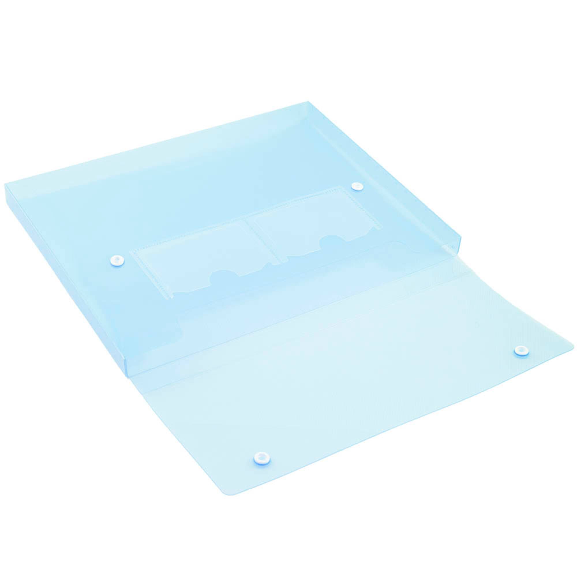 JAM Paper 9.5" x 12.5" Plastic Portfolio with Two Button Snap Closure